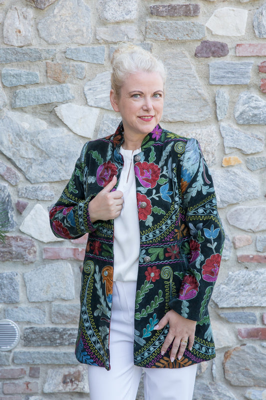 GLV 004 - Long Velvet Jacket